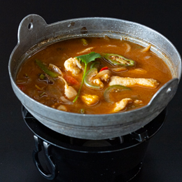 Poulet curry rouge Thaï